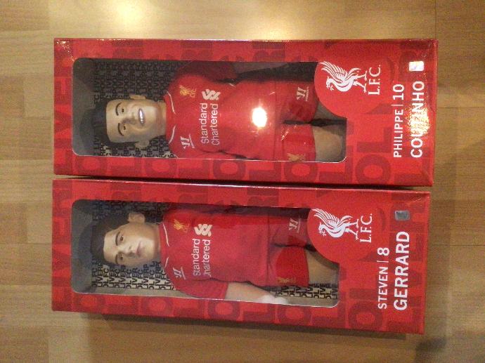 2 Liverpool FC Figuren Steven Gerrard + Couthino