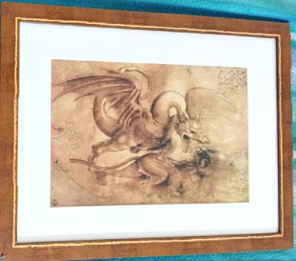 Reproduction gravure Léonard de Vinci