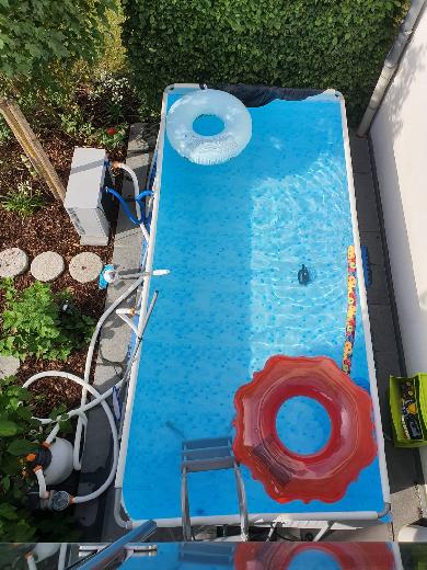 Piscine 'BESTWAY' 4x2x1 m avec pompe à chaleur air