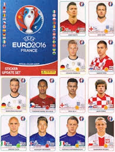 10 Autocollants Panini UEFA Euro 2016