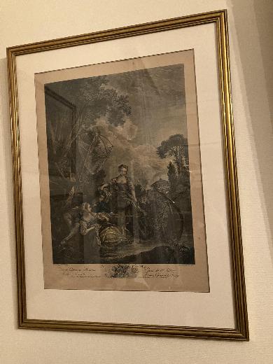 Paire de gravures françaises du XVIIIe siècle La Chasse et La 