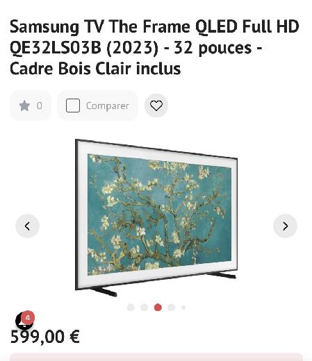 TV Samsung 32’´ The Frame QLed